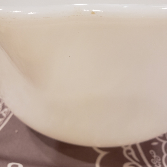 White Glasbake size 14 mixing bowl with spout for Sunbeam mixer - Picture 6 of 6